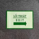 Biển thoát hiểm dạ quang - Lối thoát exit bên phải