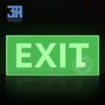Biển exit dạ quang thoát hiểm chữ Exit