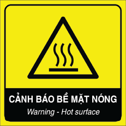Biển cảnh báo nguy hiểm bề mặt nóng