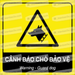 Biển cảnh báo nguy hiểm chó bảo vệ