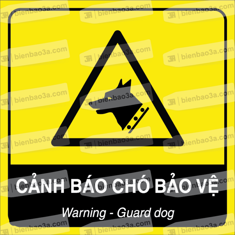 Biển cảnh báo nguy hiểm chó bảo vệ