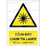 Biển cảnh báo nguy hiểm chùm tia laser