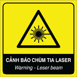 Biển cảnh báo nguy hiểm chùm tia laser