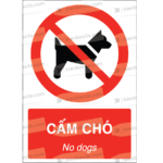Biển báo cấm chó