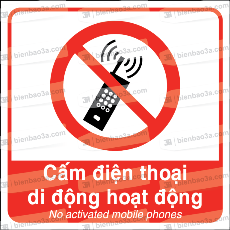 Biển báo cấm sử dụng điện thoại