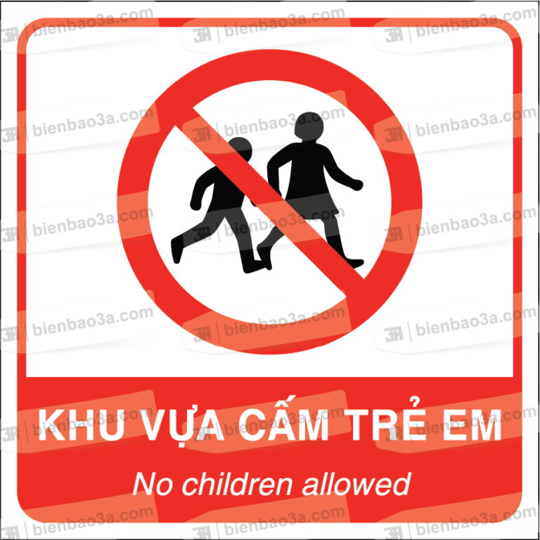 Biển báo khu vực cấm trẻ em