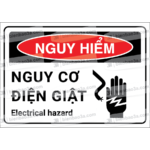 Biển cảnh báo nguy hiểm nguy cơ điện giật