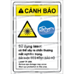 Biển cảnh báo sử dụng laser
