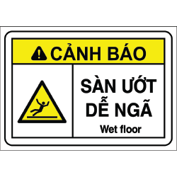 Biển cảnh báo sàn ướt dễ ngã
