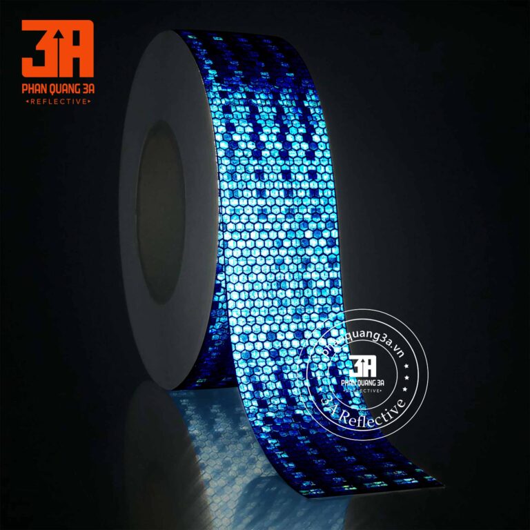 Băng keo phản quang trơn màu xanh dương 3A - 3100B - 3A Safety